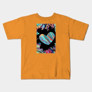 Rainbow love Abstract Kids T-Shirt